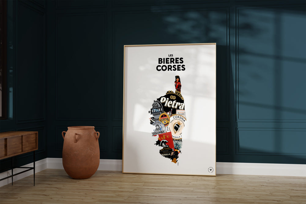 Carte des Bières corses Affiches Atelier Vauvenargues