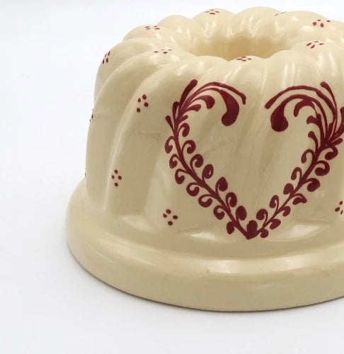 Kougelhopf nature cœur frise Moules à Kougelhopf Poterie Beck