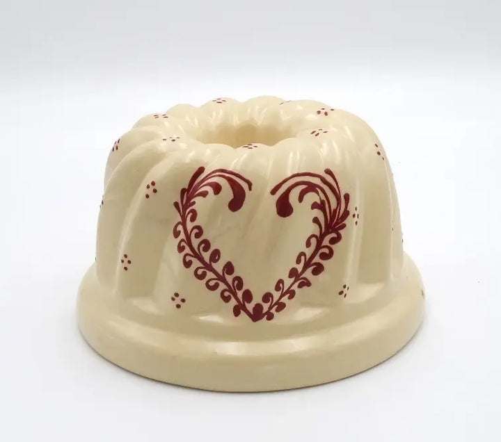 Kougelhopf nature cœur frise Moules à Kougelhopf Poterie Beck