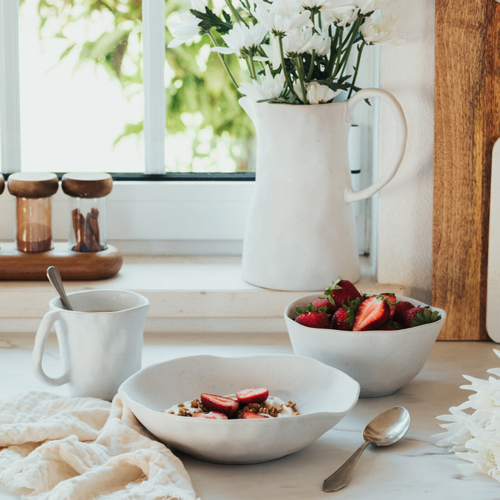 Nature White Bowl | Shape White Bowl | Eggbackhome 