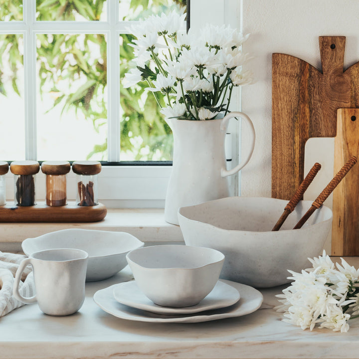 Nature Plates Set | White Salad Plate | Egg Back Home