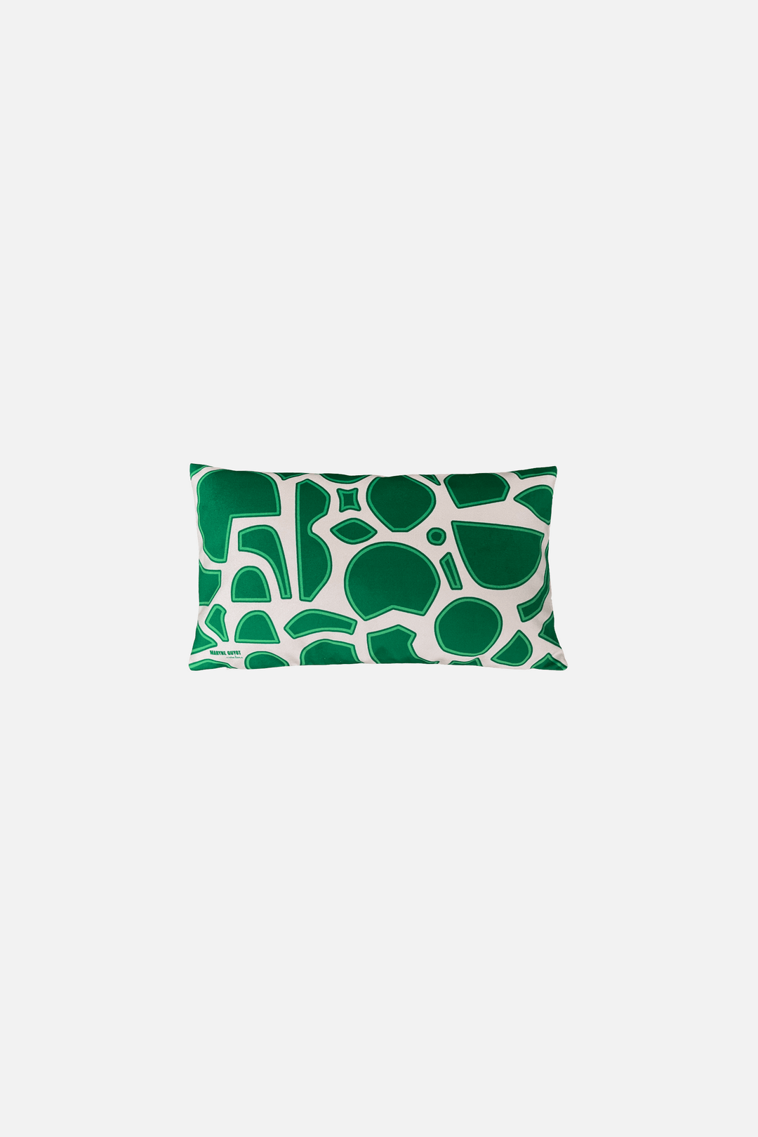 Gabrielle - Coussin velours au motif spiral vert Coussins Maryne Guyot créations