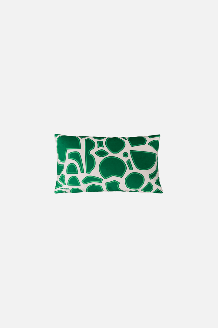 Gabrielle - Coussin velours au motif spiral vert Coussins Maryne Guyot créations