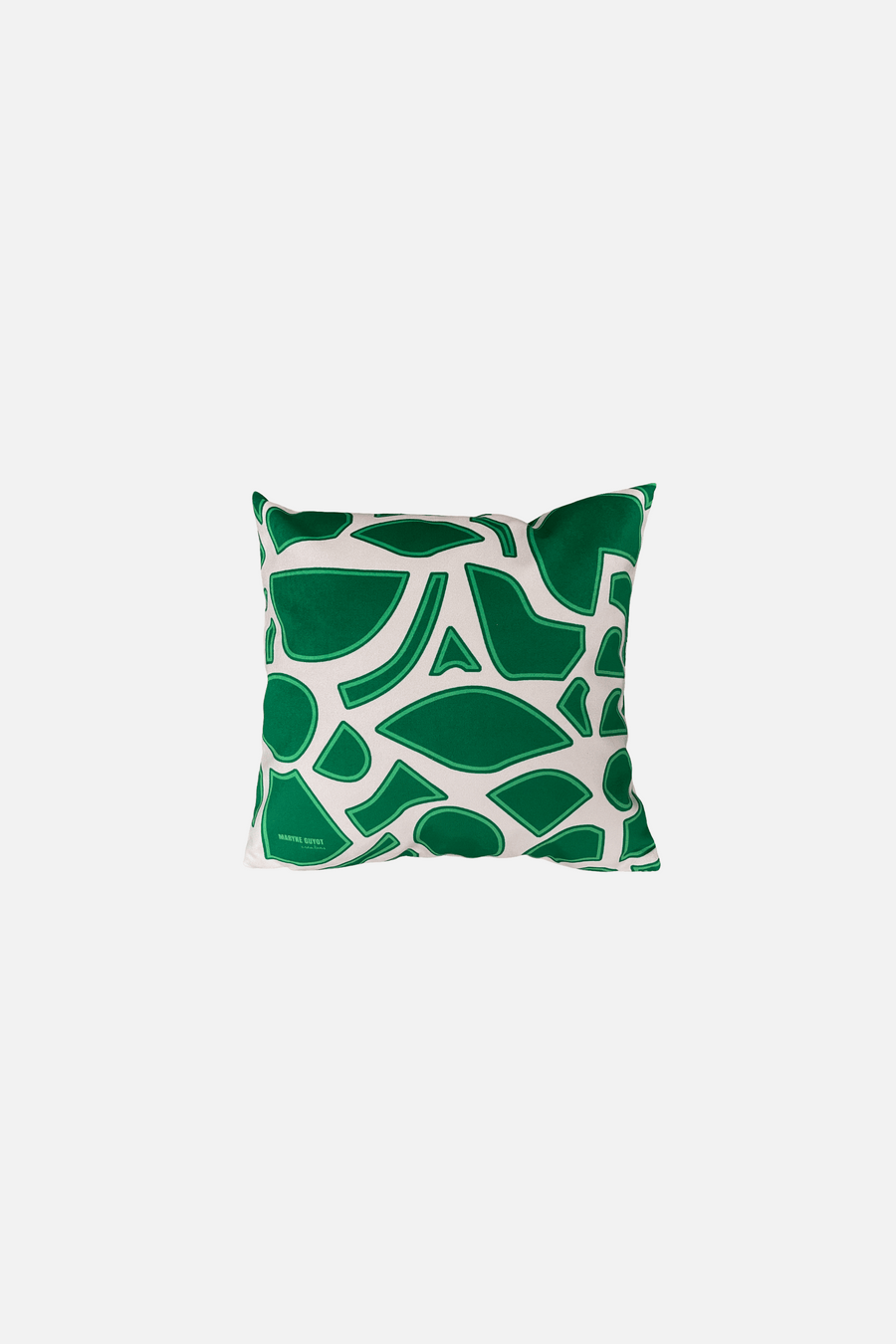 Gabrielle - Coussin velours au motif spiral vert Coussins Maryne Guyot créations