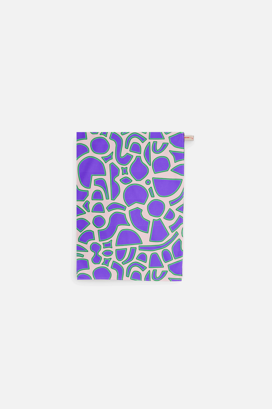 Torchon de cuisine motif spiral violet et green 100% coton