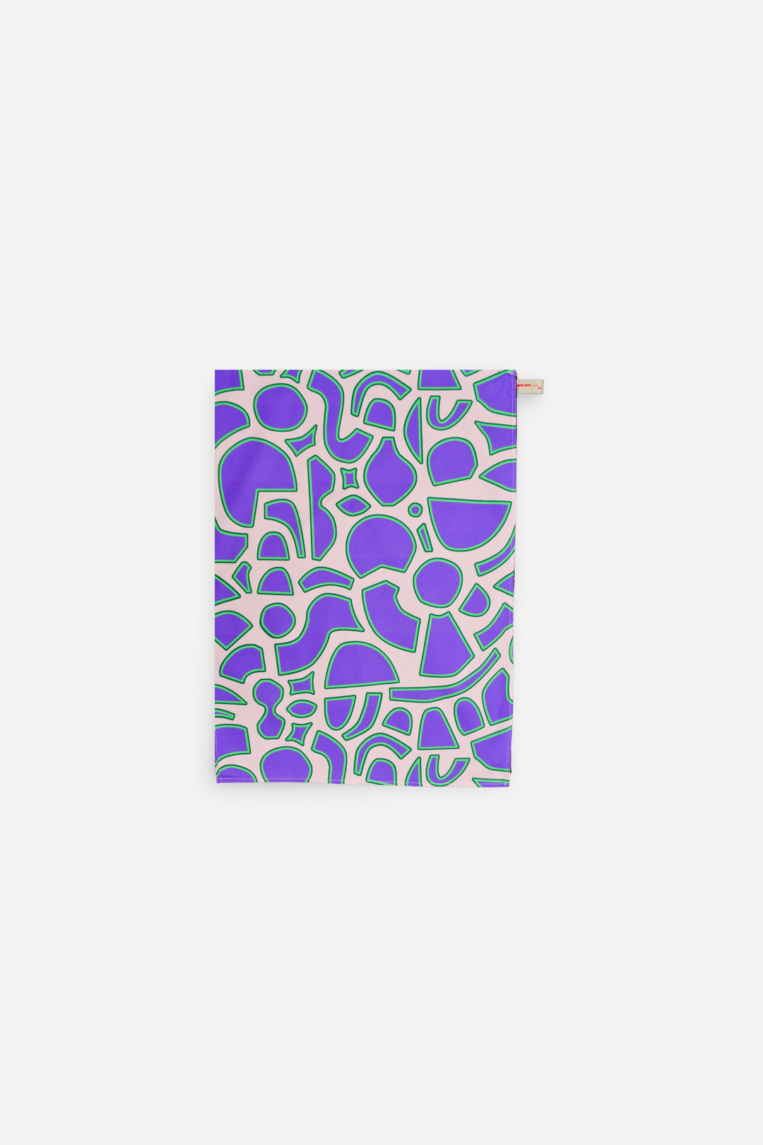 Torchon de cuisine motif spiral violet et green 100% coton