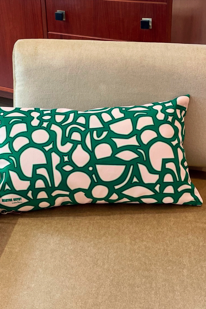 Jacques - Coussin velours au motif spiral