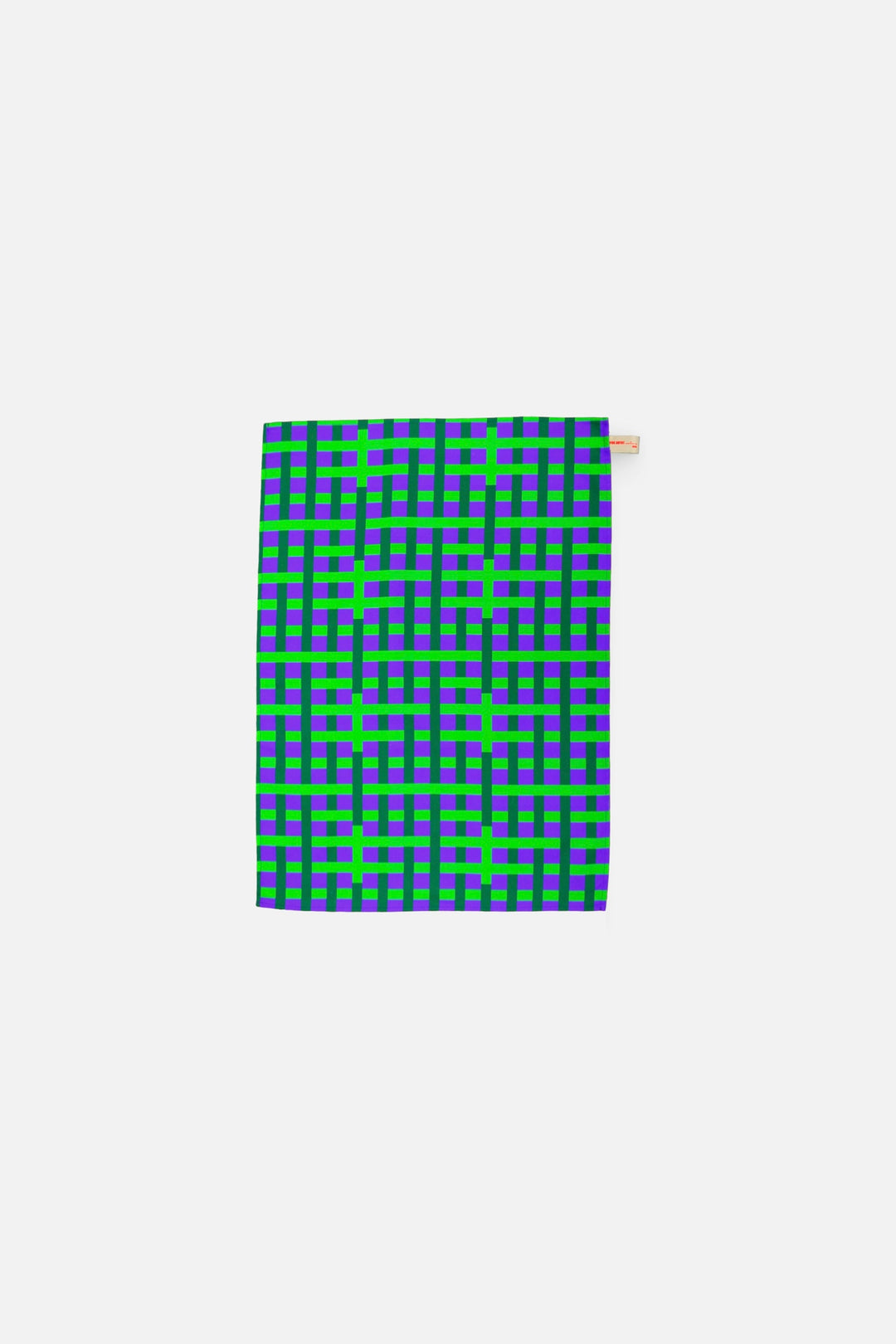 Torchon de cuisine carreaux néon 100% coton