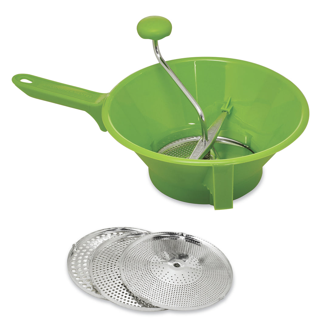 Passe légumes plastique premium Vert - 3 grilles