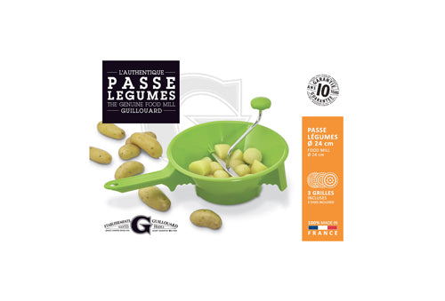 Passe légumes plastique premium Vert - 3 grilles