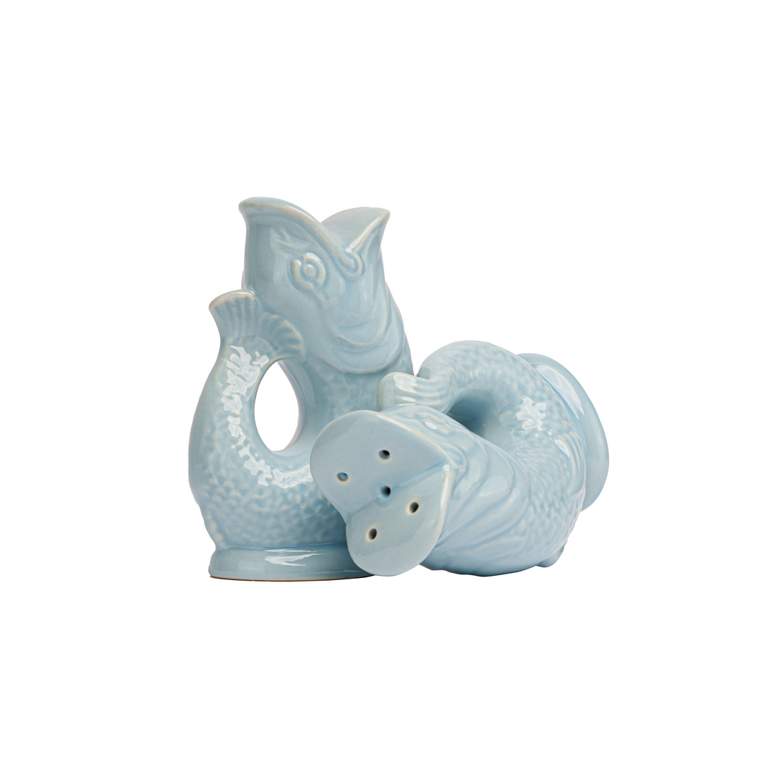 Gluggle Jug Salt and Pepper Shakers | Light blue
