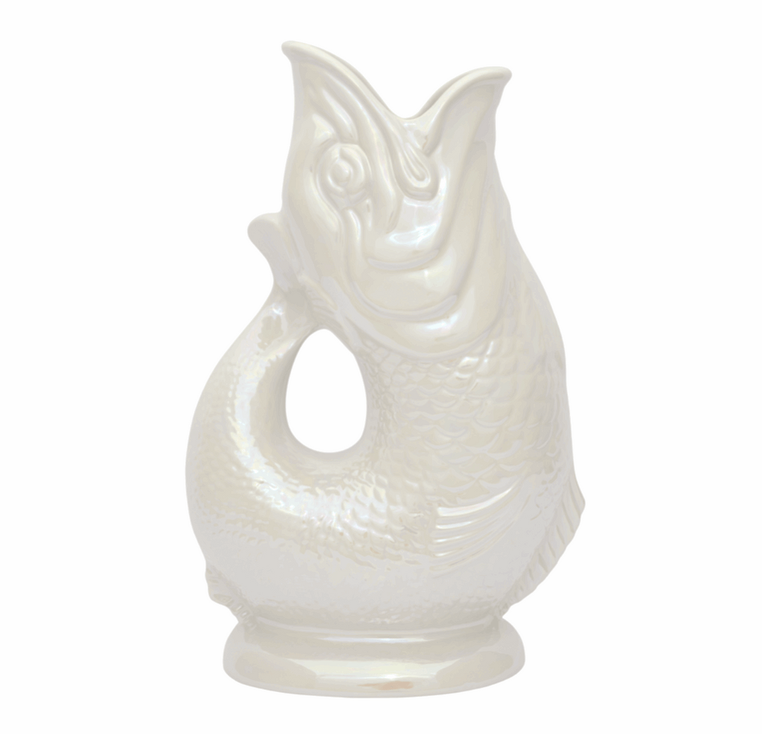 Autenthique Carafe GlouGlou Poisson | Gluggle jug | Nacre irisée