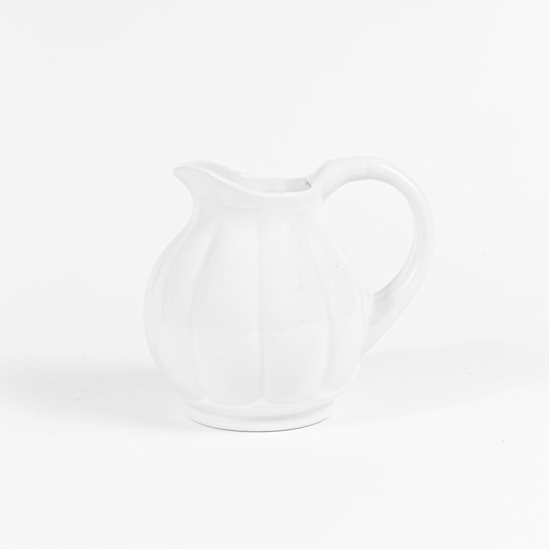 Le pichet en porcelaine Melon- Blanc