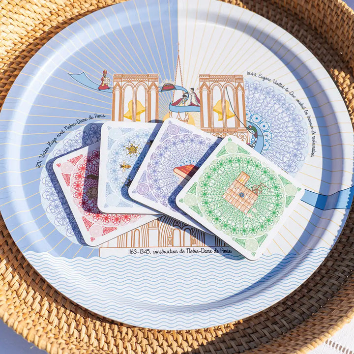 Ensemble complet Notre-Dame de Paris - Plateau & dessous de verre Ensembles plateau et dessous de verre Ours Blanc