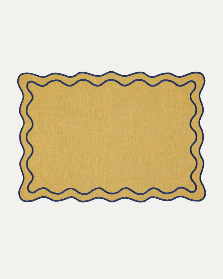 Set de table Beja, jaune et bleu