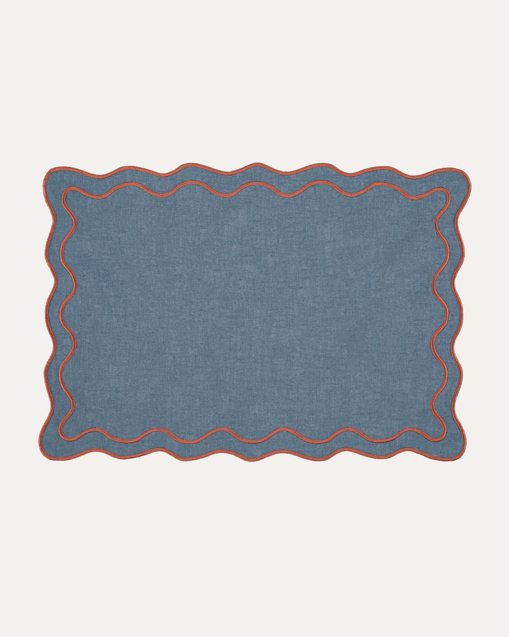 Set de table Beja, Bleu et terracota