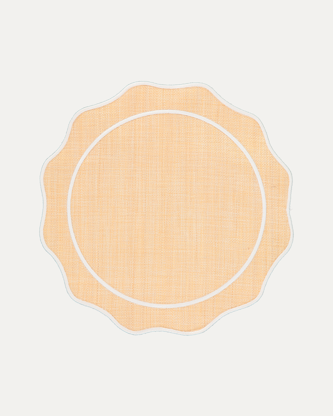 Set de table Orla en raphia avec feston blanc Sets de table Mariaida Home