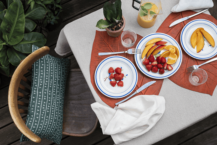 Housse de coussin lin 30x50 - Motif ARRASTA PÉ couleur vert AMAZÔNIA Housses de coussins Sabia Brasilian Design