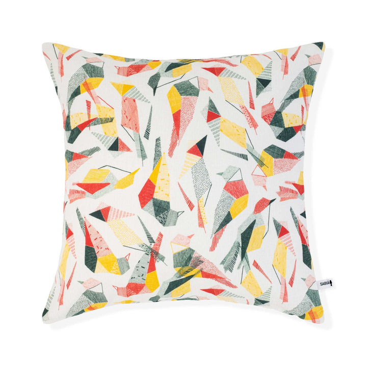 Housse de coussin lin 45x45 - Motif SABIÁ Housses de coussins Sabia Brasilian Design
