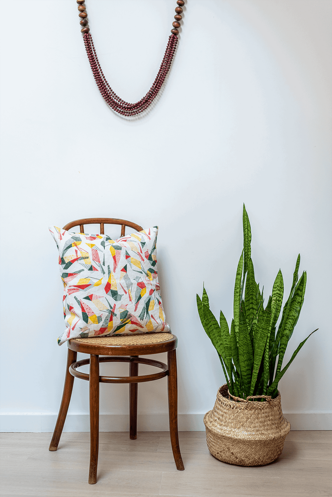 Housse de coussin lin 45x45 - Motif SABIÁ Housses de coussins Sabia Brasilian Design