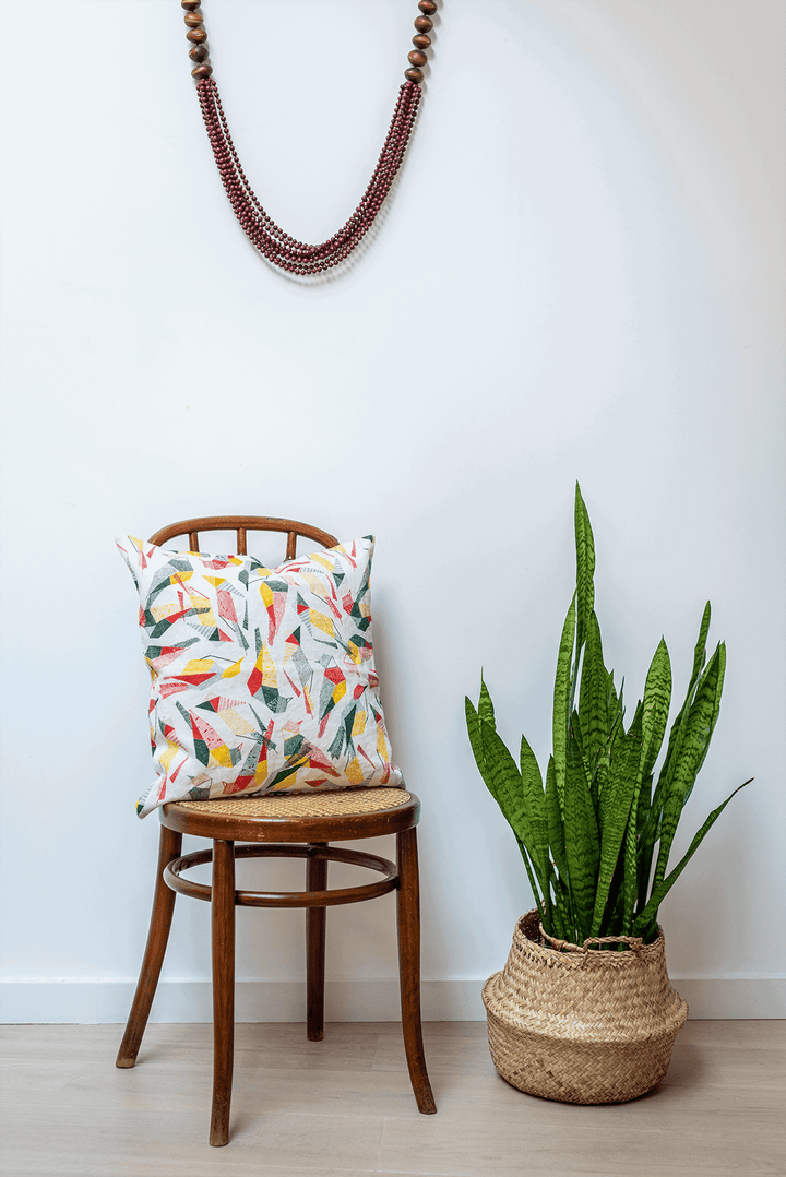 Housse de coussin lin 45x45 - Motif SABIÁ Housses de coussins Sabia Brasilian Design