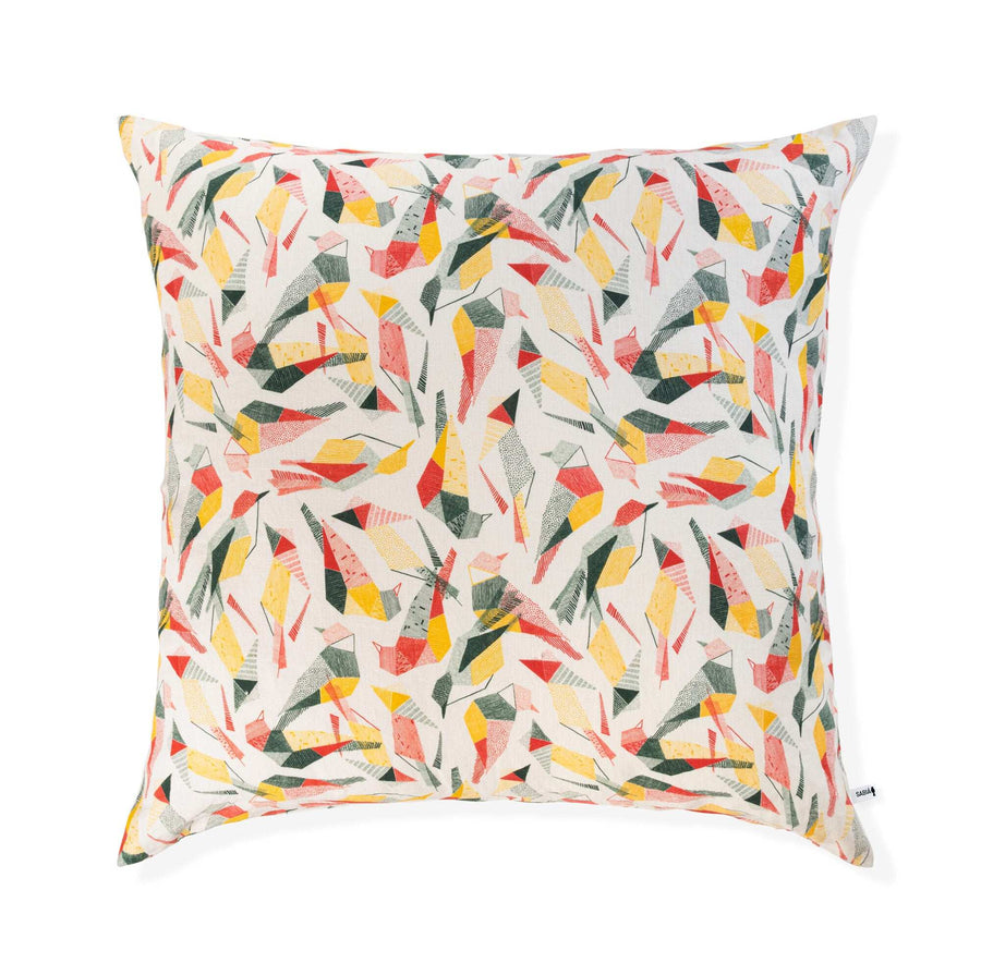 Housse de coussin lin 80x80 - Motif SABIÁ