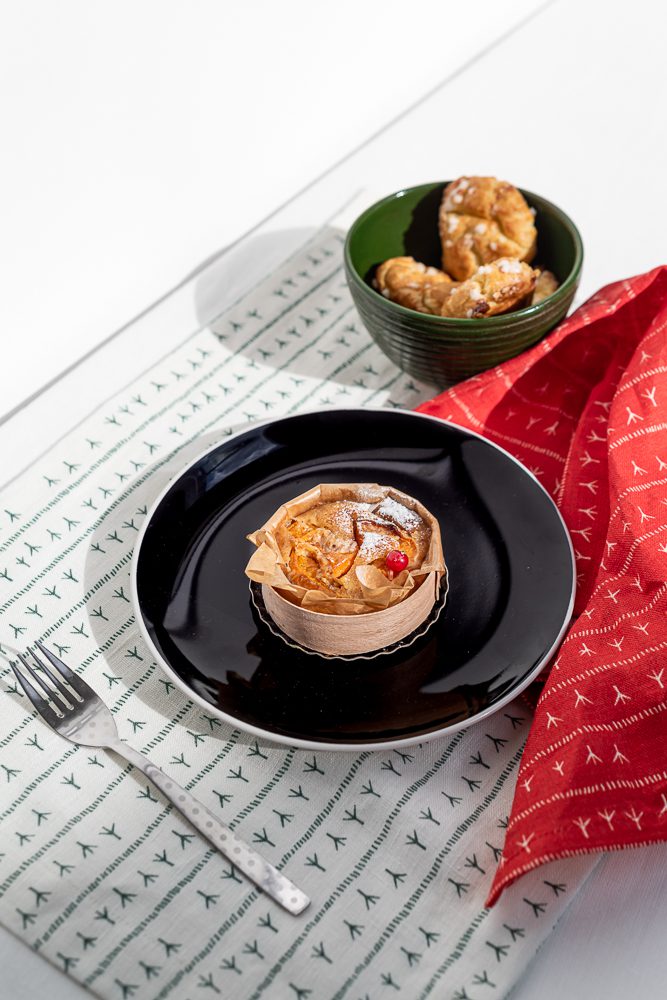 Serviette de table lin (par 2) 45x45 - Motif ARRASTA PÉ couleur rouge TERRA Serviettes de table Sabia Brasilian Design