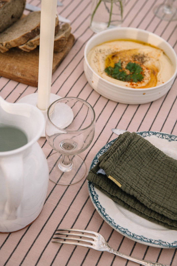 Caper Green Double Gauze Cotton Napkins (Set of 2)