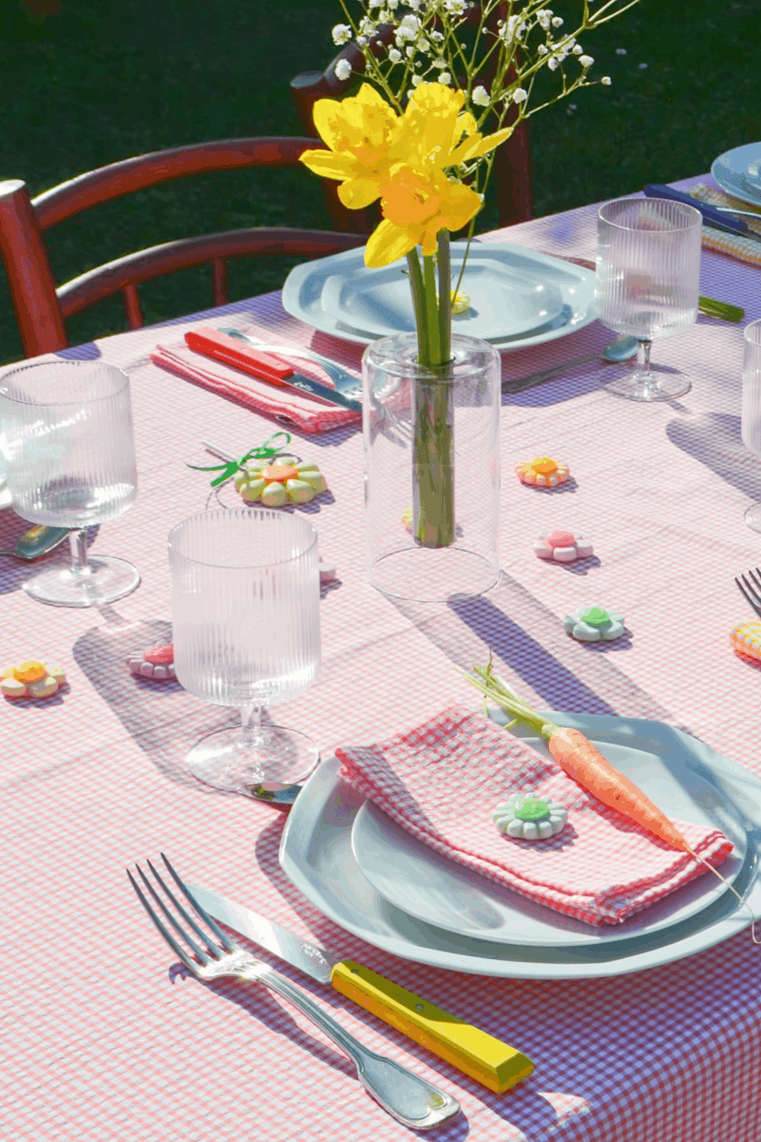 Nappe vichy Corail