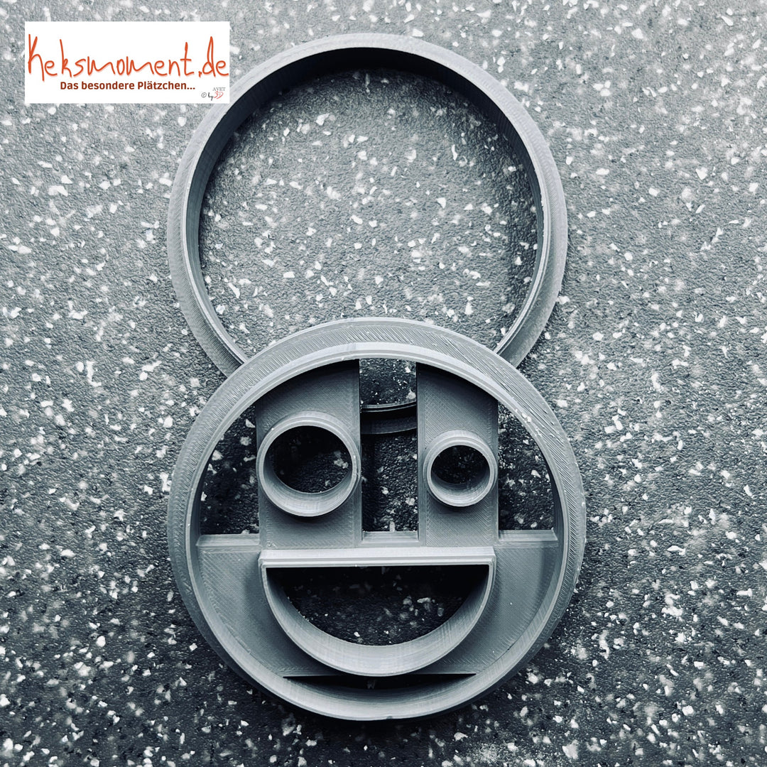 Emporte-pièce pour biscuit à fourrer Smiley rond