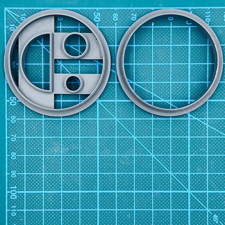 Emporte-pièce pour biscuit à fourrer Smiley rond