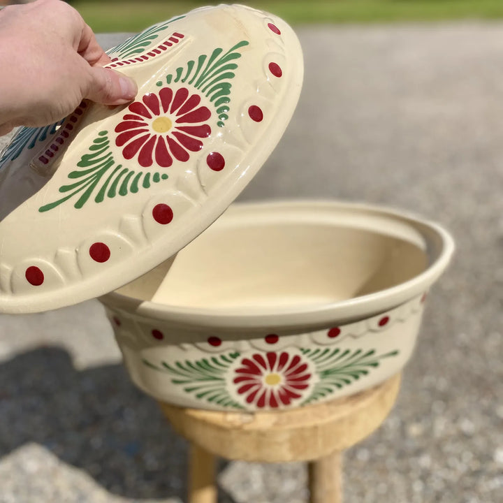 Terrine ovale nature marguerite Terrines Poterie Beck