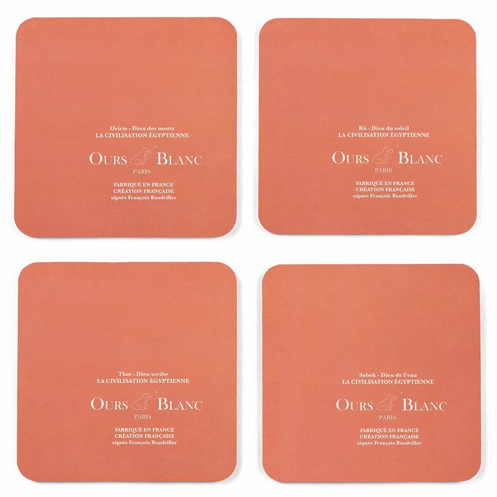 Dessous de verre - La civilisation égyptienne - Sable Dessous de verres Ours Blanc
