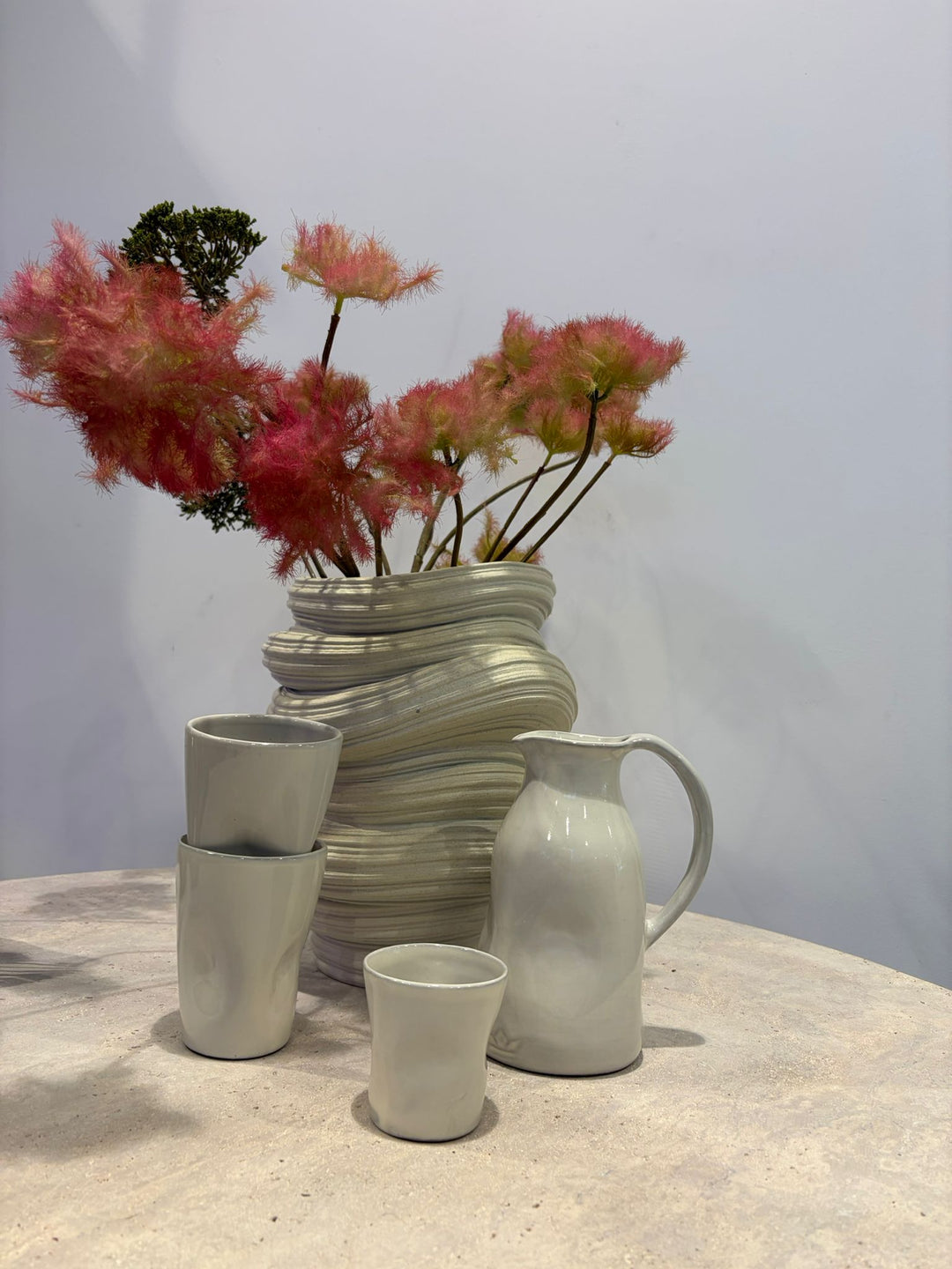 Carafe - Large - Céramique - Blanc