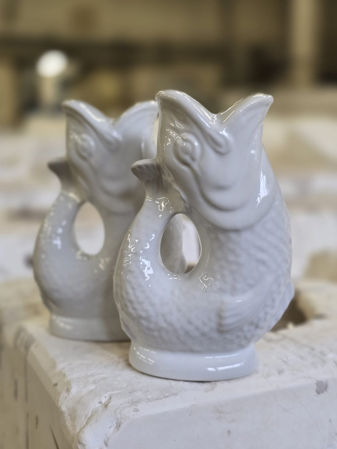 Gluggle Jug Salt & Pepper Shakers | White