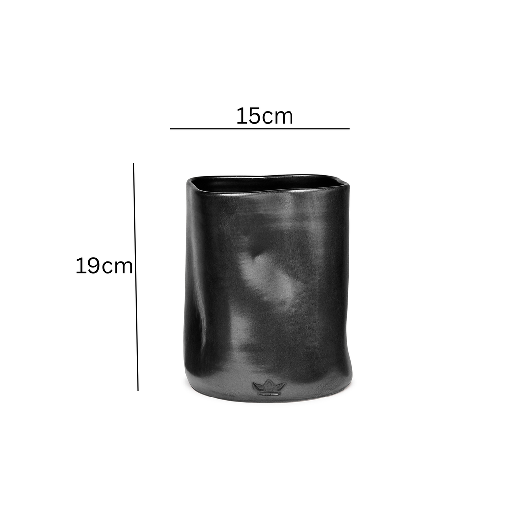 Dented Utensil Holder - Matte Black