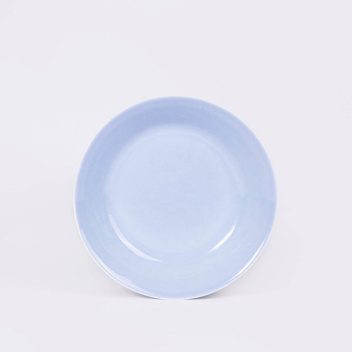 L'assiette creuse ronde en porcelaine - Bleu pastel