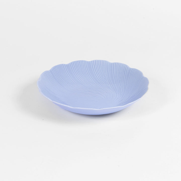 L'assiette creuse en porcelaine Tahiti - Bleu