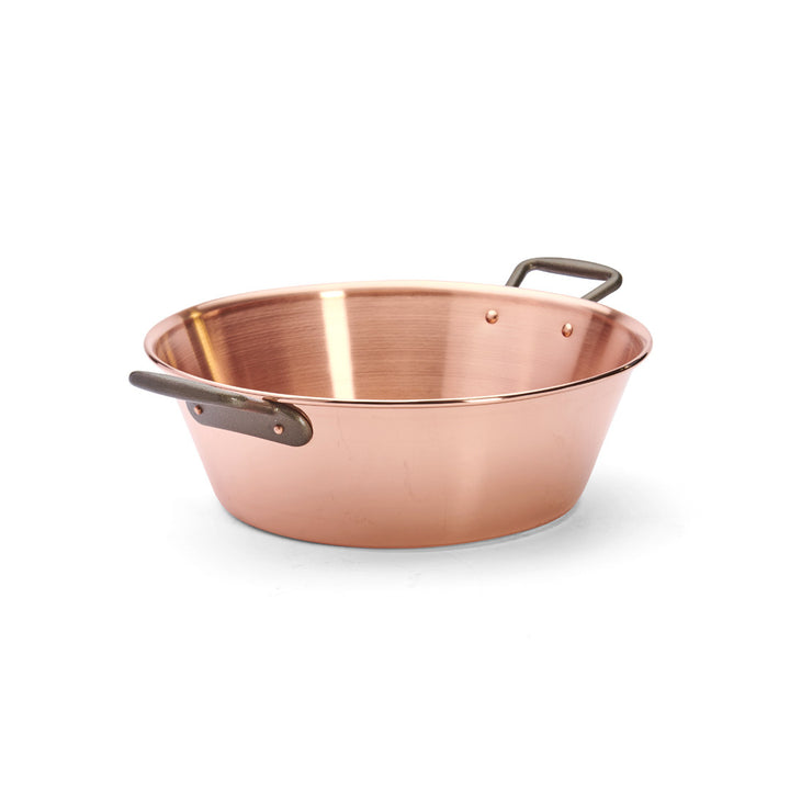 Bassine à confiture cuivre lourde - diamètre 38cm