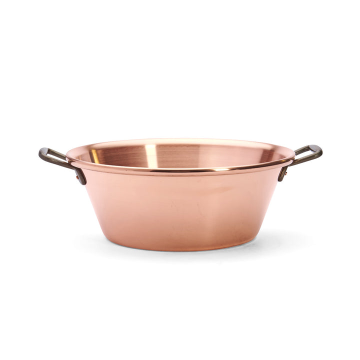 Bassine à confiture cuivre extra-lourde - diamètre 40cm