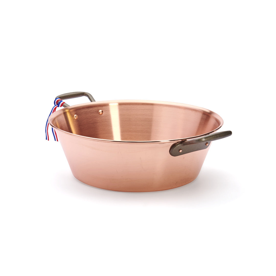 Bassine à confiture cuivre lourde - diamètre 38cm