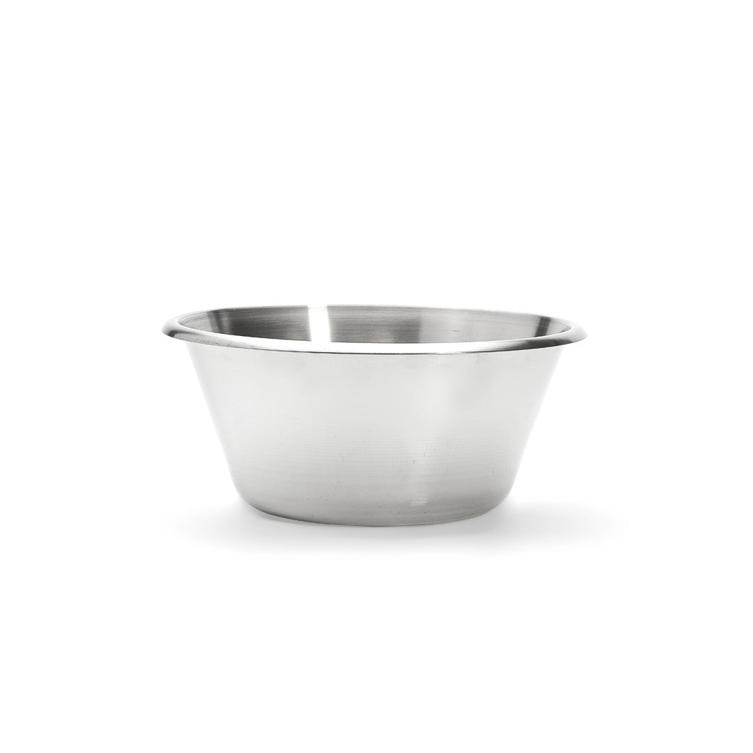 Bassine conique inox, bord roulé ouvert - diamètre 24cm