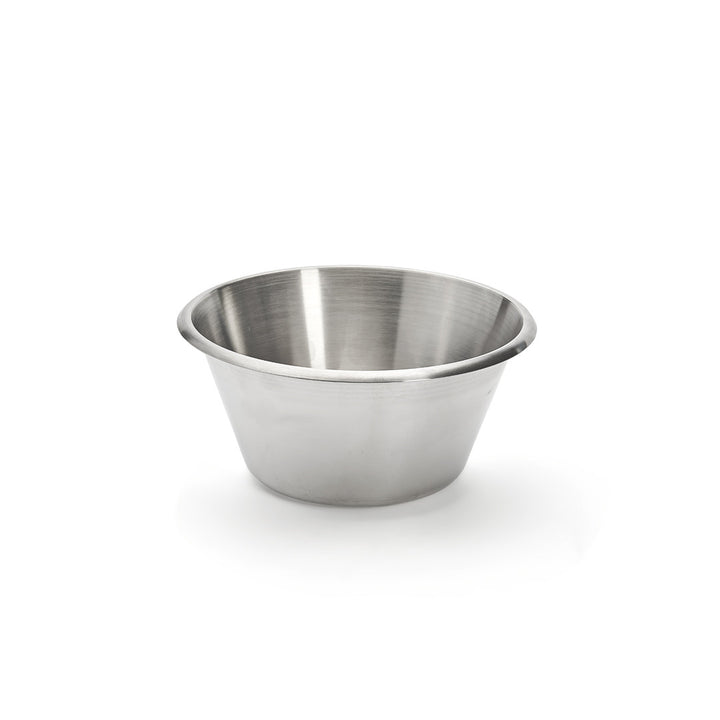 Bassine conique inox, bord roulé ouvert - diamètre 20cm