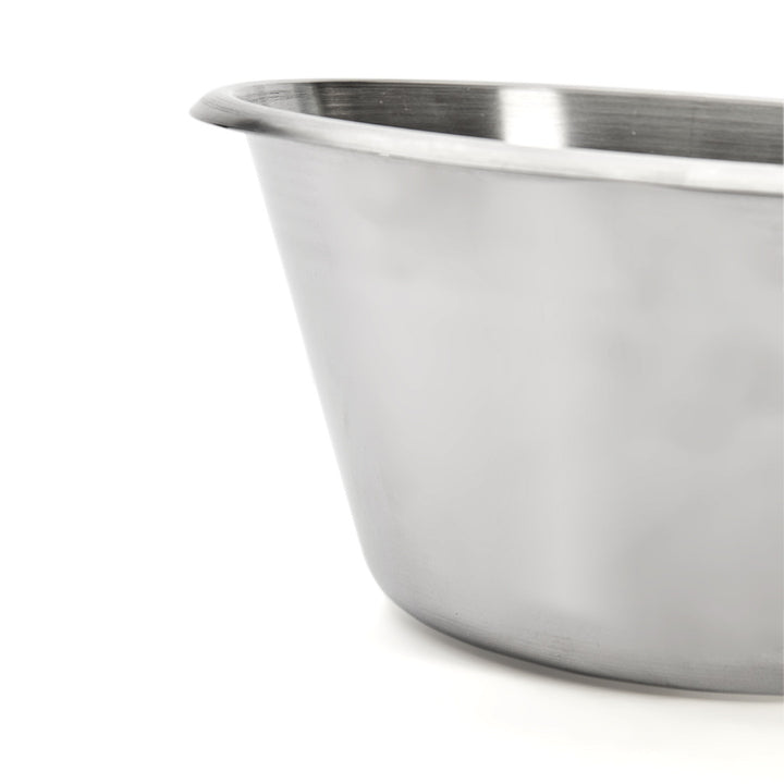 Bassine conique inox, bord roulé ouvert - diamètre 20cm