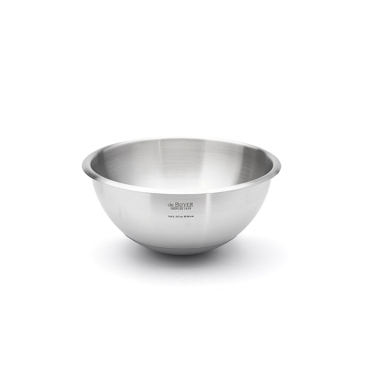 Bassine demi-sphérique « Cul-de-Poule » en inox - Fond silicone