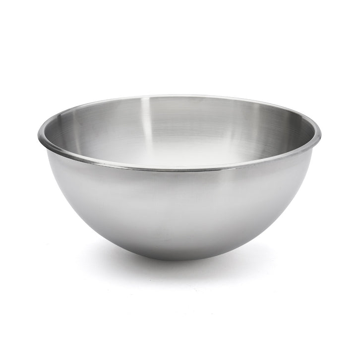 Bassine demi-sphérique en inox, bord roulé ouvert - diamètre 40cm