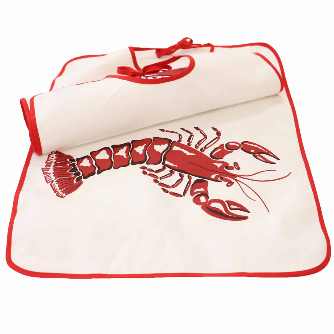 Lot de 2 bavoirs coton adultes HOMARD