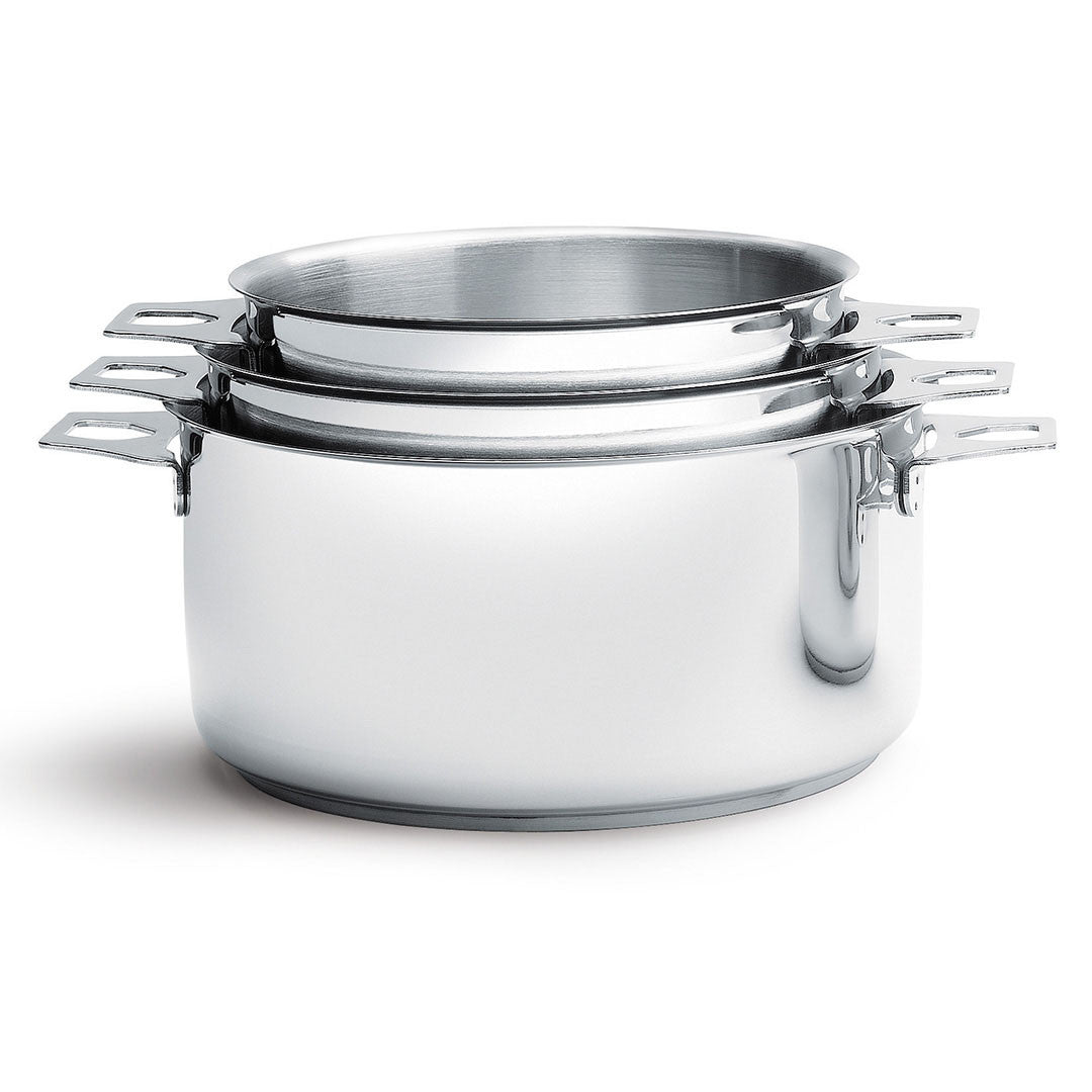 Batterie de casserole en inox MILADY, pour poignée amovible TWISTY