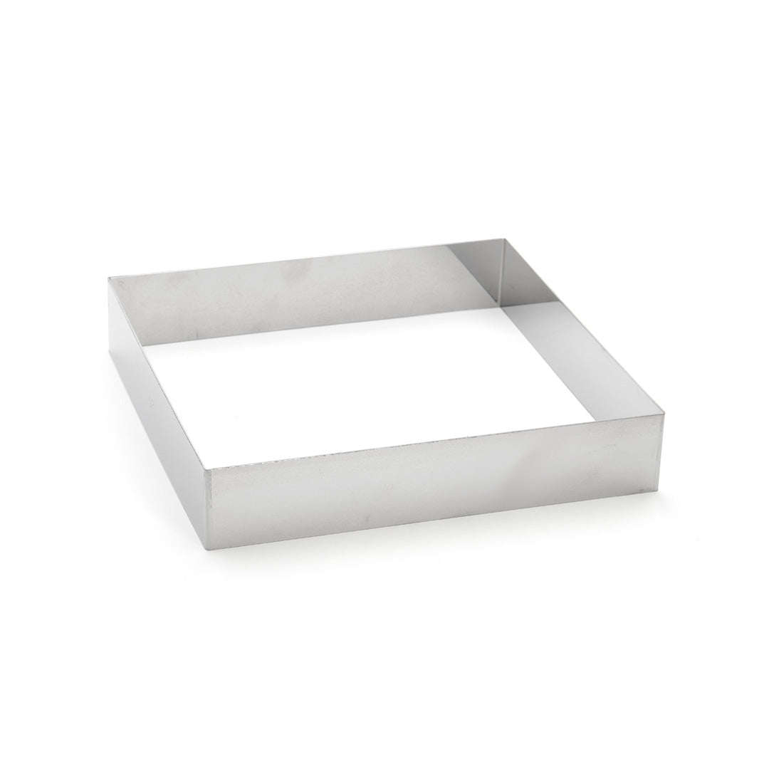 Cercle à entrements carré inox Ht4,5cm  - dimensions 24*24cm