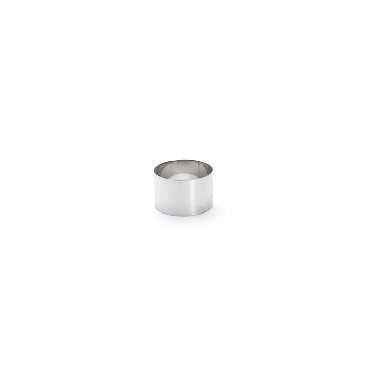 Cercle à entremets rond inox Ht 4,5 - diamètre 7cm